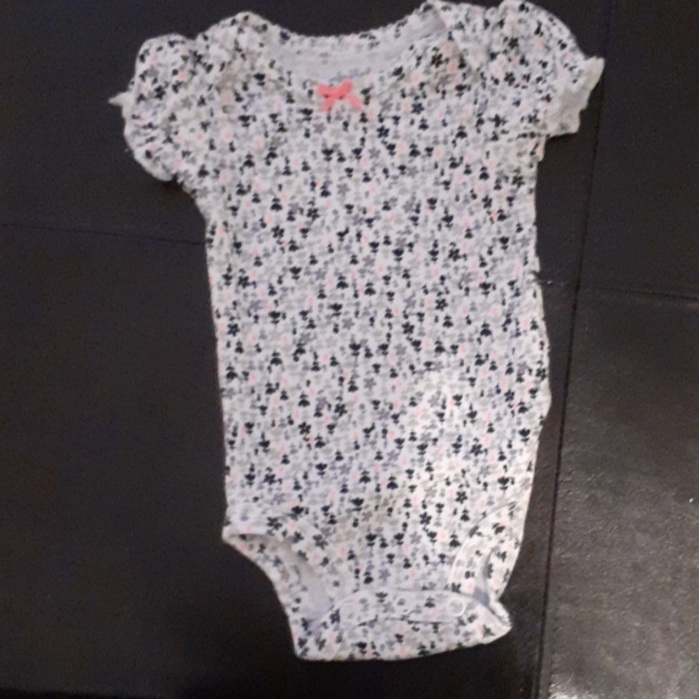 Newborn flower carter's onesie